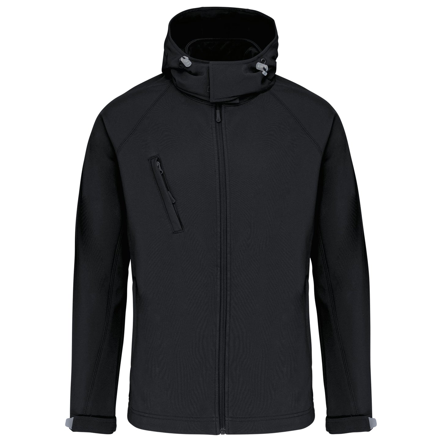 Softshell jas met afneembare capuchon