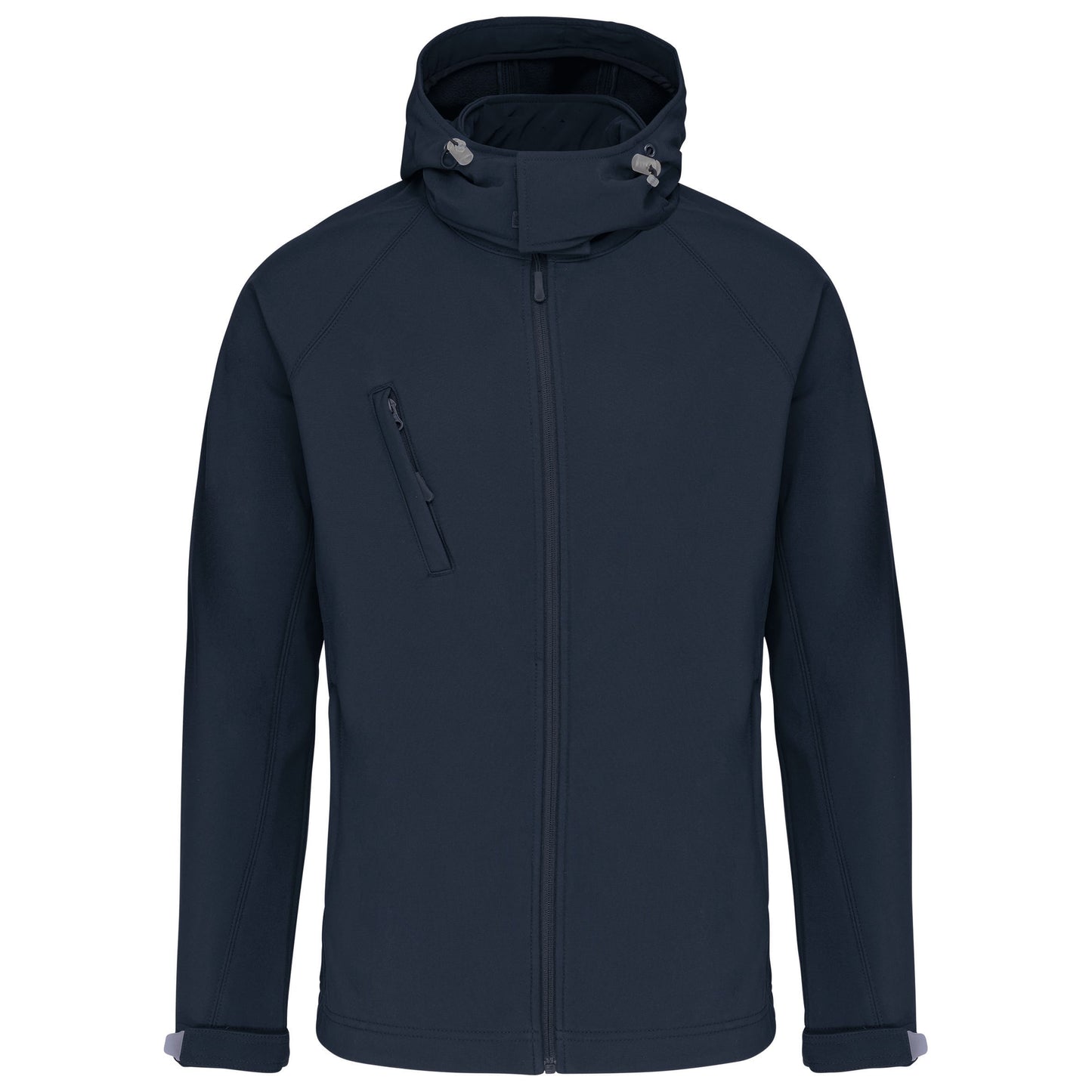 Softshell jas met afneembare capuchon