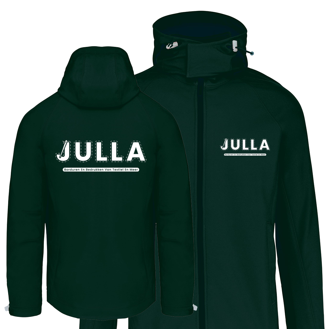 Softshell jas met afneembare capuchon