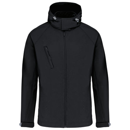 Softshell jas met afneembare capuchon
