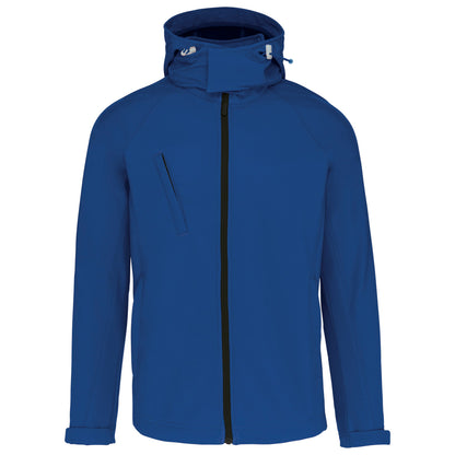 Softshell jas met afneembare capuchon