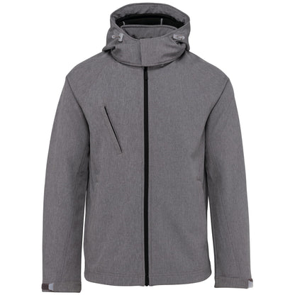 Softshell jas met afneembare capuchon