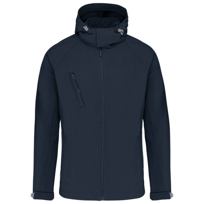 Softshell jas met afneembare capuchon