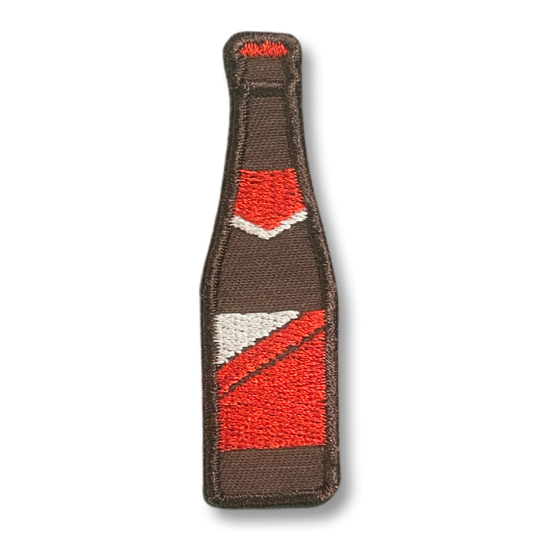 Bierflesje bruin - Patch