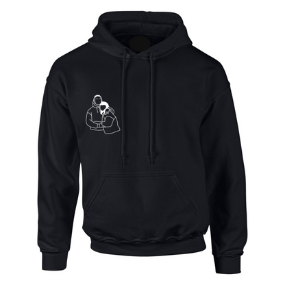 LIJNTEKENING OF EIGEN DESIGN - Hoodie (borst)