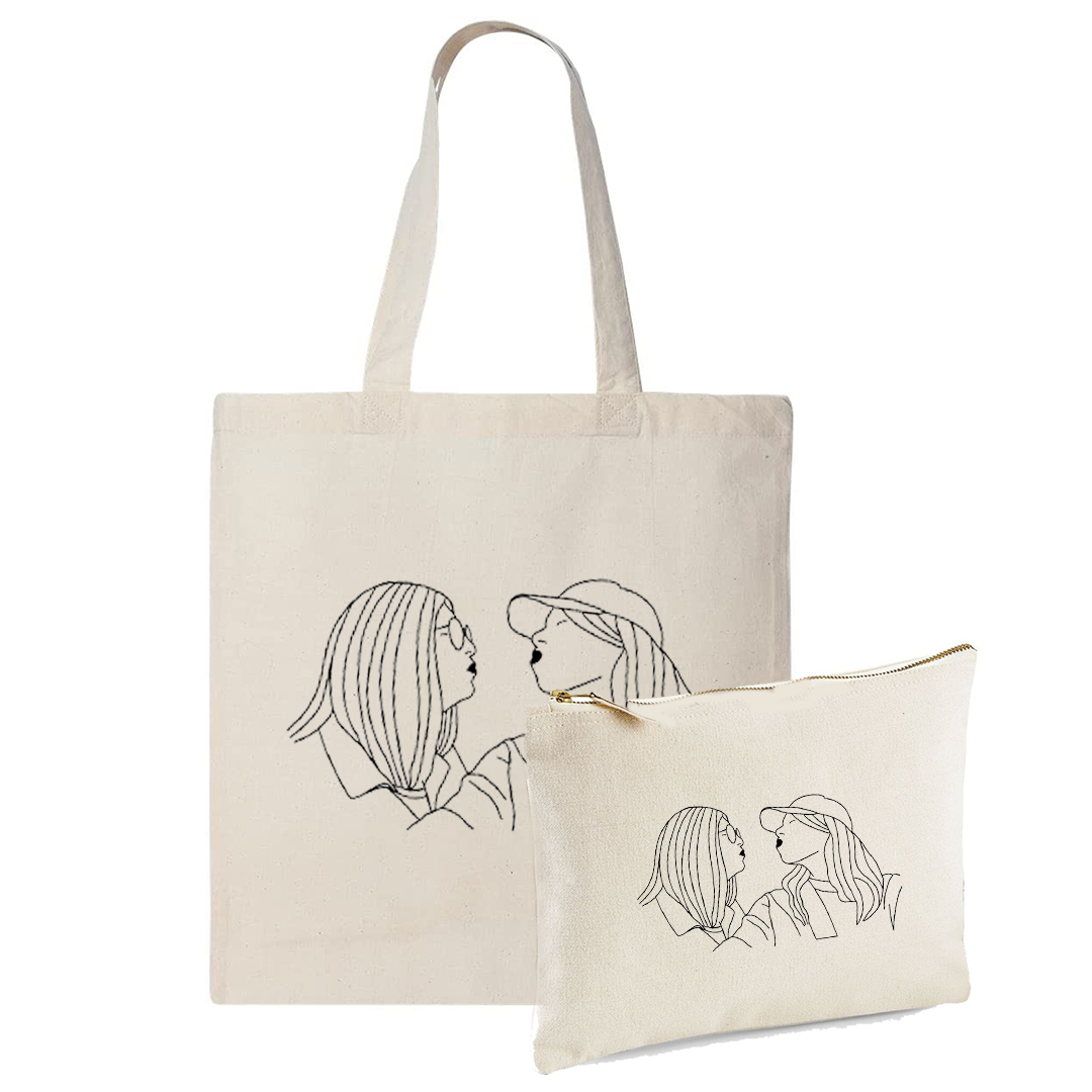 BACK TO SCHOOL SET - illustratie tote bag + tasje